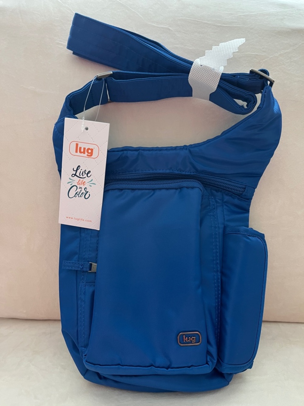 LUG - Pivot Crossbody Bag in Azure Blue